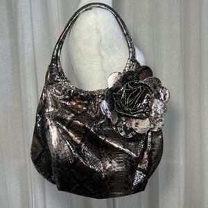 Black,Silver, Bronze Women's Hobo Bag